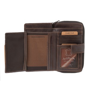 Luciano Polini Women's Leather Wallet (1028)
