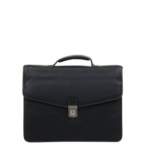 Gerard Henon Leather Briefcase with 2 Compartments (1433)