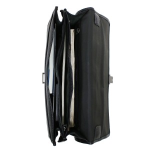Gerard Henon Leather Briefcase with 2 Compartments (1433)