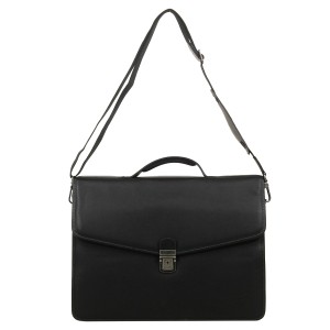 Gerard Henon Leather Briefcase with 3 Compartments (1434)