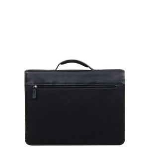 Gerard Henon Leather Briefcase with 3 Compartments (1434)