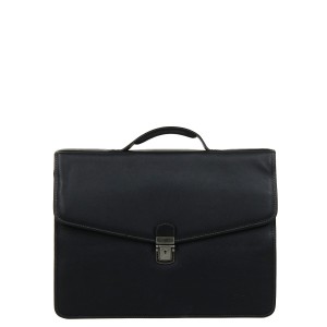 Gerard Henon Leather Briefcase with 3 Compartments (1434)