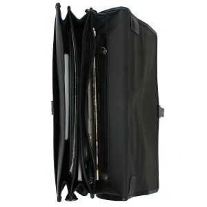 Gerard Henon Leather Briefcase with 3 Compartments (1434)