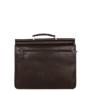 Gerard Henon Leather Briefcase with 2 Compartments (1435)