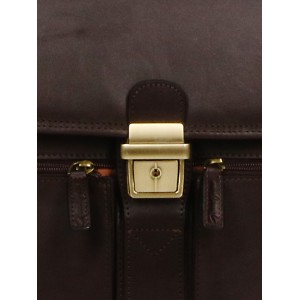 Gerard Henon Leather Briefcase with 2 Compartments (1435)